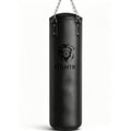 Boxsack Set gefüllt 30 kg 120 x 35 cm PU-Leder mit 4-Punkt-Stahlkette und Drehwirbel Schwarz