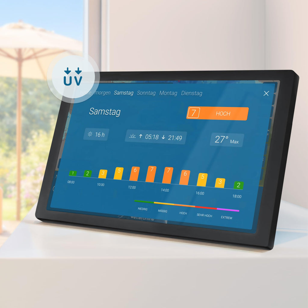 WLAN Wetterstation home 4 WetterDisplay 11 Zoll HD Farbdisplay WetterRadar RegenRadar Wettervorhersage