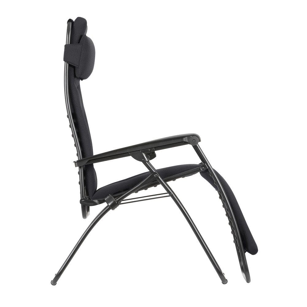 Lafuma MOBILIER Relaxliege RSX Clip AirComfort Zero Gravity Klappbar Schwarz 163 x 67 x 115 cm