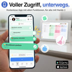 Digitaler Familienkalender 15,6 Zoll Wandkalender FHD Touchscreen App für iOS und Android 40 x 25 cm Kalender To-dos Routinen