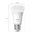 Smart LED Starterset mit Bridge Pro 3 E27 Lampen und Smart Button White Color Ambiance 1100 lm Matter Zigbee App Steuerung
