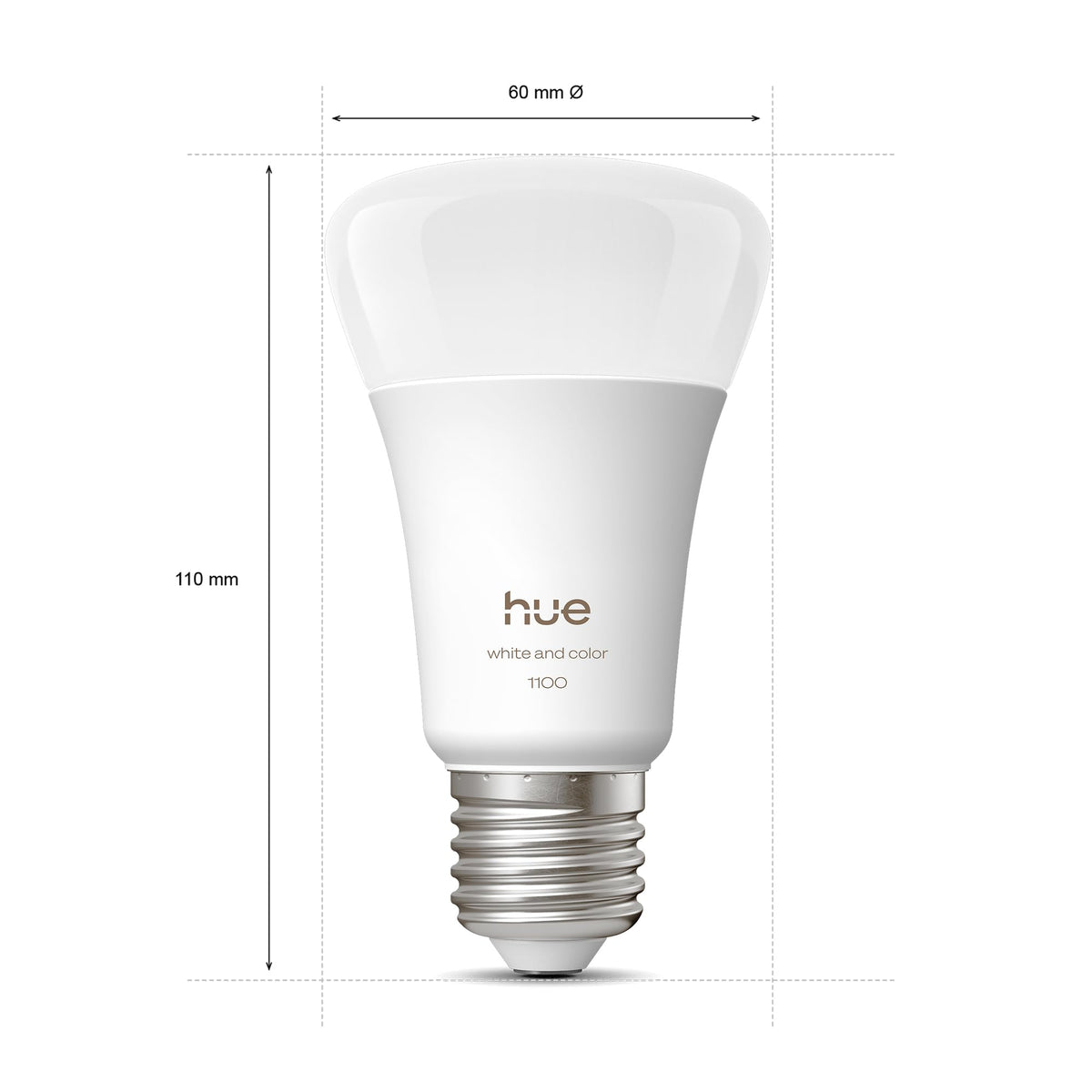 Smart LED Starterset mit Bridge Pro 3 E27 Lampen und Smart Button White Color Ambiance 1100 lm Matter Zigbee App Steuerung