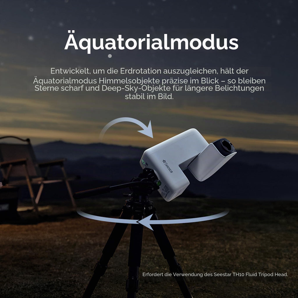 Smart-Teleskop Seestar S30 Pro für Astrofotografie 30 mm Objektiv 4K-Dual-Kamera Auto-Tracking GoTo App-Steuerung