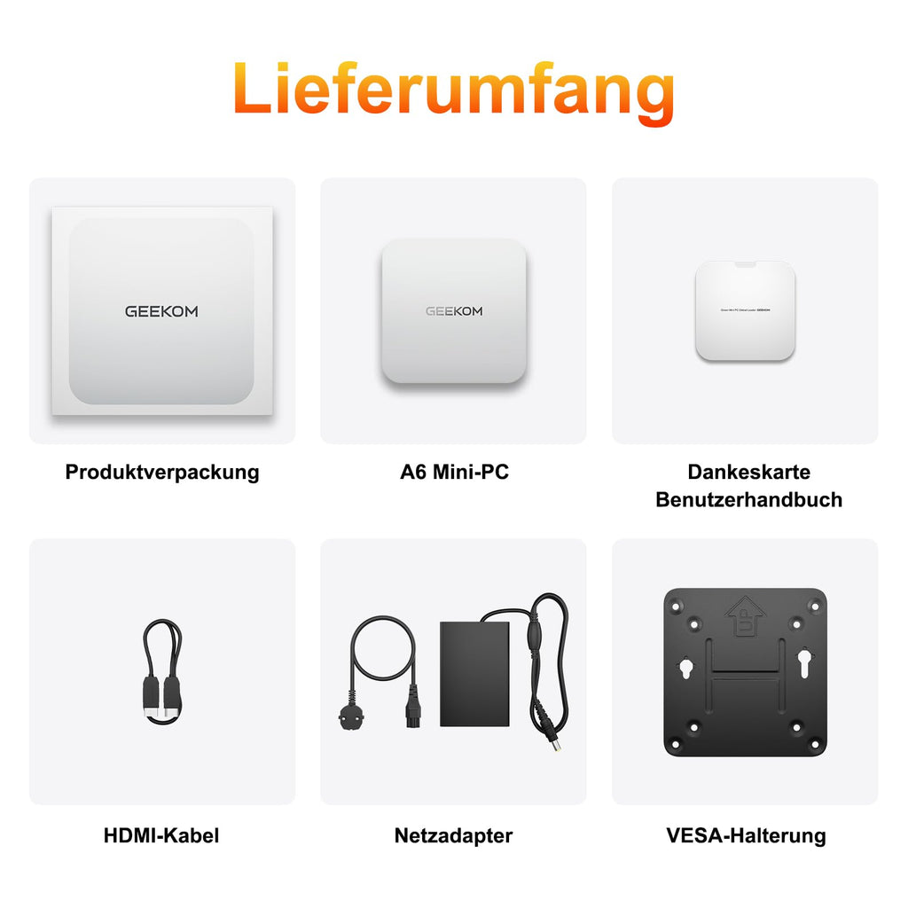 Mini-PC A6 mit AMD Ryzen 7 6800H 4,7 GHz, Radeon 680M, 16GB DDR5, 1TB PCIe 4.0 SSD, 2x USB4, 2x HDMI, Windows 11 Pro