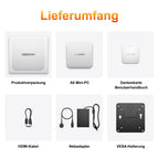 Mini-PC A6 mit AMD Ryzen 7 6800H 4,7 GHz, Radeon 680M, 16GB DDR5, 1TB PCIe 4.0 SSD, 2x USB4, 2x HDMI, Windows 11 Pro