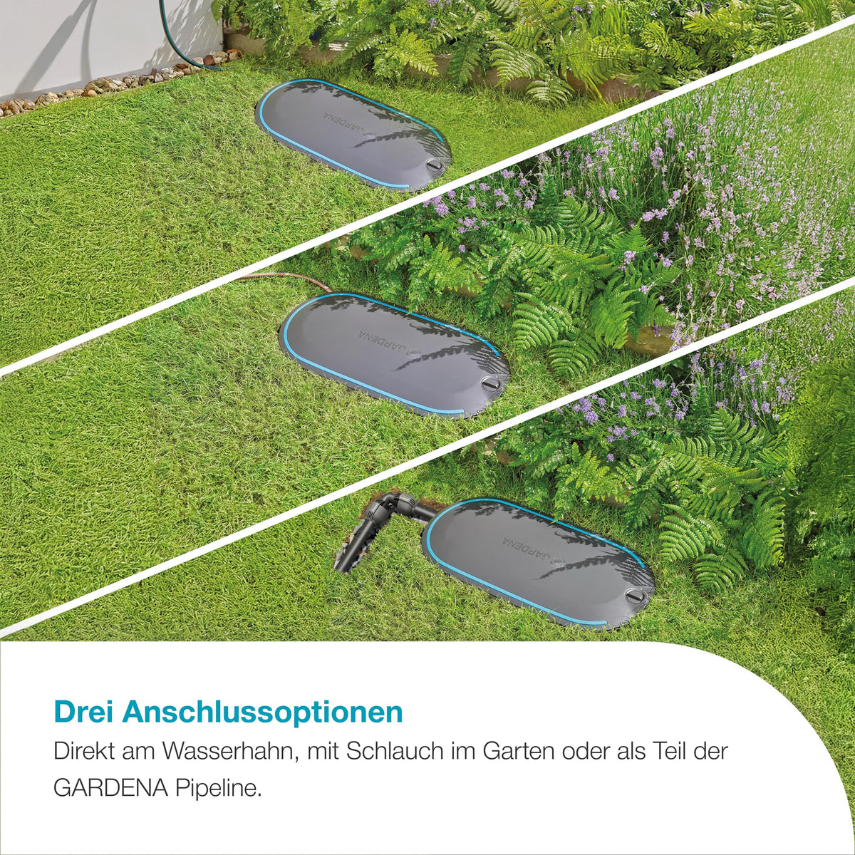 Schlauchbox 20 m Gartenschlauch unterirdische Installation automatische Aufrollfunktion Schlauchführung wetterfest 11 mm 18650