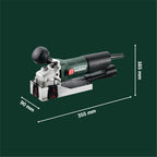 Lackfräse LF 850 S 850 W mit stufenloser Frästiefe 4 Hartmetall-Wendemessern und metaBOX 145