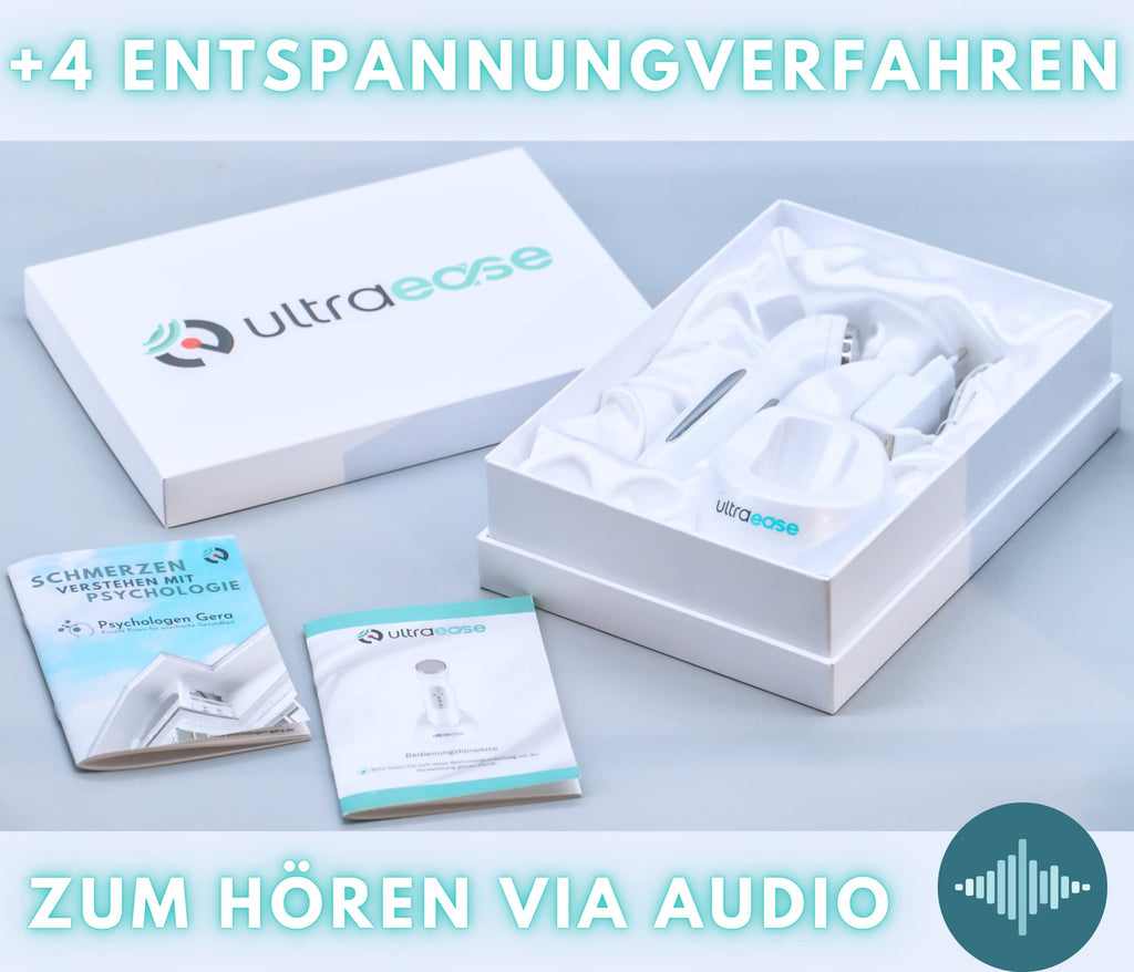 Ultraschallgerät für Körper und Gesicht mit Wärme 3 Stufen 10 Min Timer kabellos vibrationsfrei mit Audio Entspannungsübungen