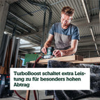 Exzenterschleifer SXE 450 TurboTec 350 W 14000 U/min 150 mm Duo-Schwingkreisverstellung Vario-Elektronik TurboBoost mit Staubbeutel