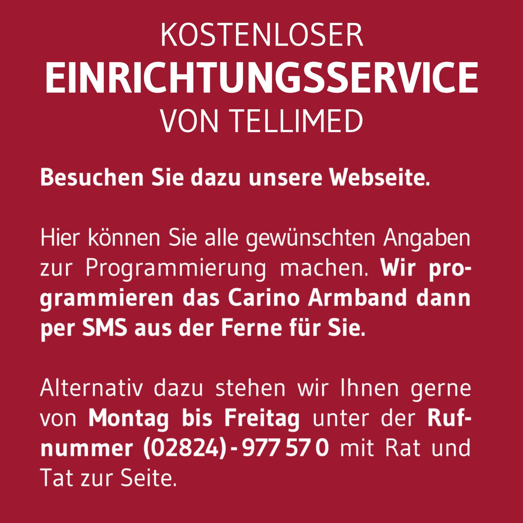Carino 4G GPS Notrufarmband für Senioren mit Ortung Telefonfunktion SOS-Taste Nano SIM 7 Tage Akkulaufzeit IPX6 wasserdicht ohne Abo