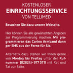 Carino 4G GPS Notrufarmband für Senioren mit Ortung Telefonfunktion SOS-Taste Nano SIM 7 Tage Akkulaufzeit IPX6 wasserdicht ohne Abo