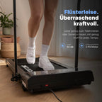 Laufband elektrisch klappbar P106FA 1–12 km/h mit 9 % Steigung LED-Display Tablet-Halterung für Gehen und Laufen