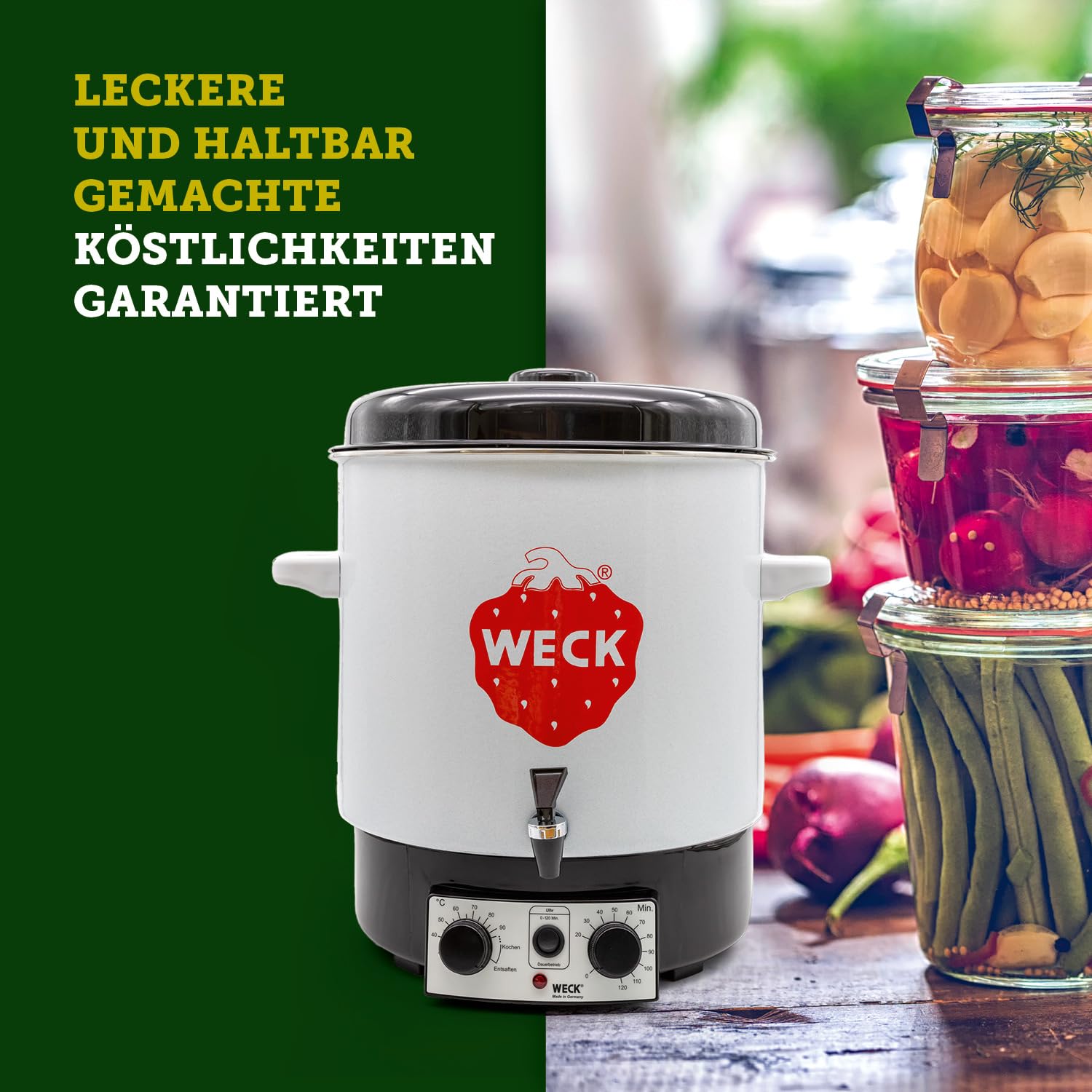 Einkochautomat WAT 15-A 29L 1800W Präzisionsthermostat Zeitschaltuhr Auslaufhahn Emaille