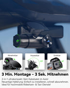 2K Dashcam N2X Dualkamera 2.5K 60FPS vorne und 1080P innen STARVIS 2 HDR 5GHz WLAN GPS Nachtsicht Sprachsteuerung