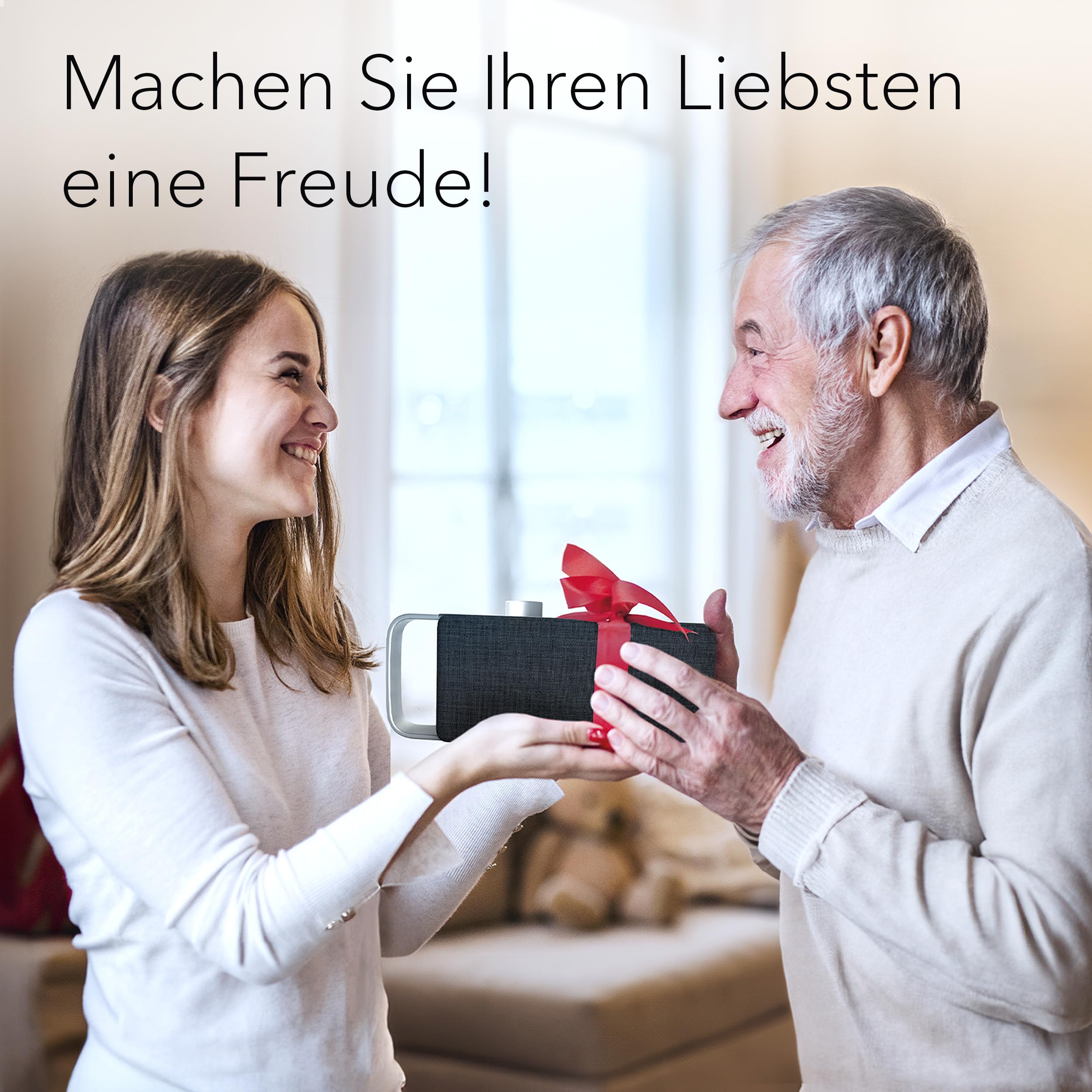 TV-Soundbar Oskar SV-100 GY mit Sprachverstärkung 16 Stunden Akkulaufzeit und optischem Anschluss