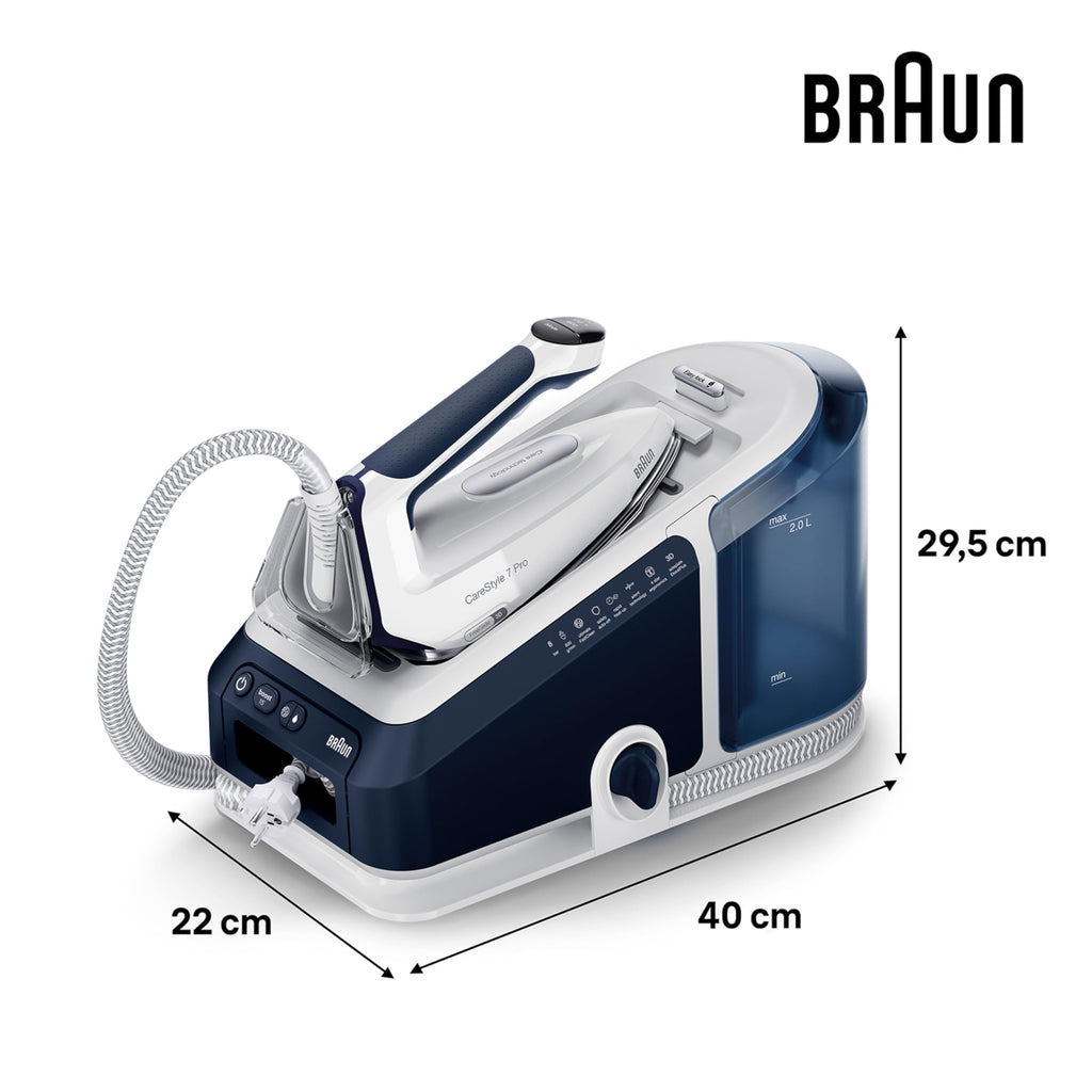 Dampfbügelstation CareStyle 7 Pro IS7282BL 2700 Watt 2 l Wassertank 600 g/min Dampfstoß FreeGlide 3D Bügelsohle