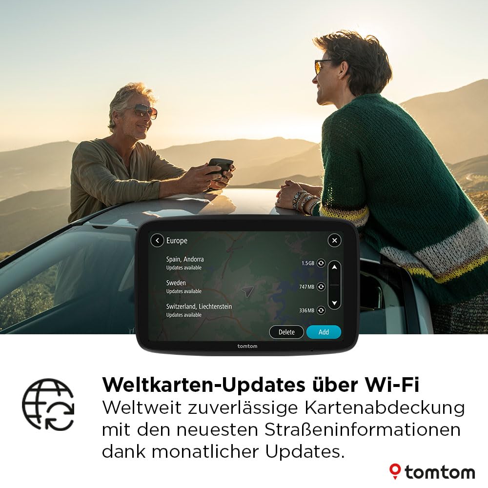 Pkw-Navi GO Advanced 6 Zoll 800 x 480 GPS WLAN Weltkarten Bluetooth Verkehrsinformationen Fahrspurassistent