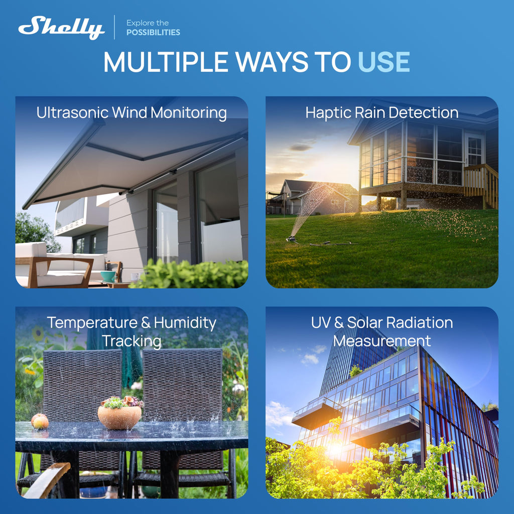WS90 Smart Wetterstation 7-in-1 Bluetooth Zigbee Solar IPX5 UV Messung Regen Wind Temperatur