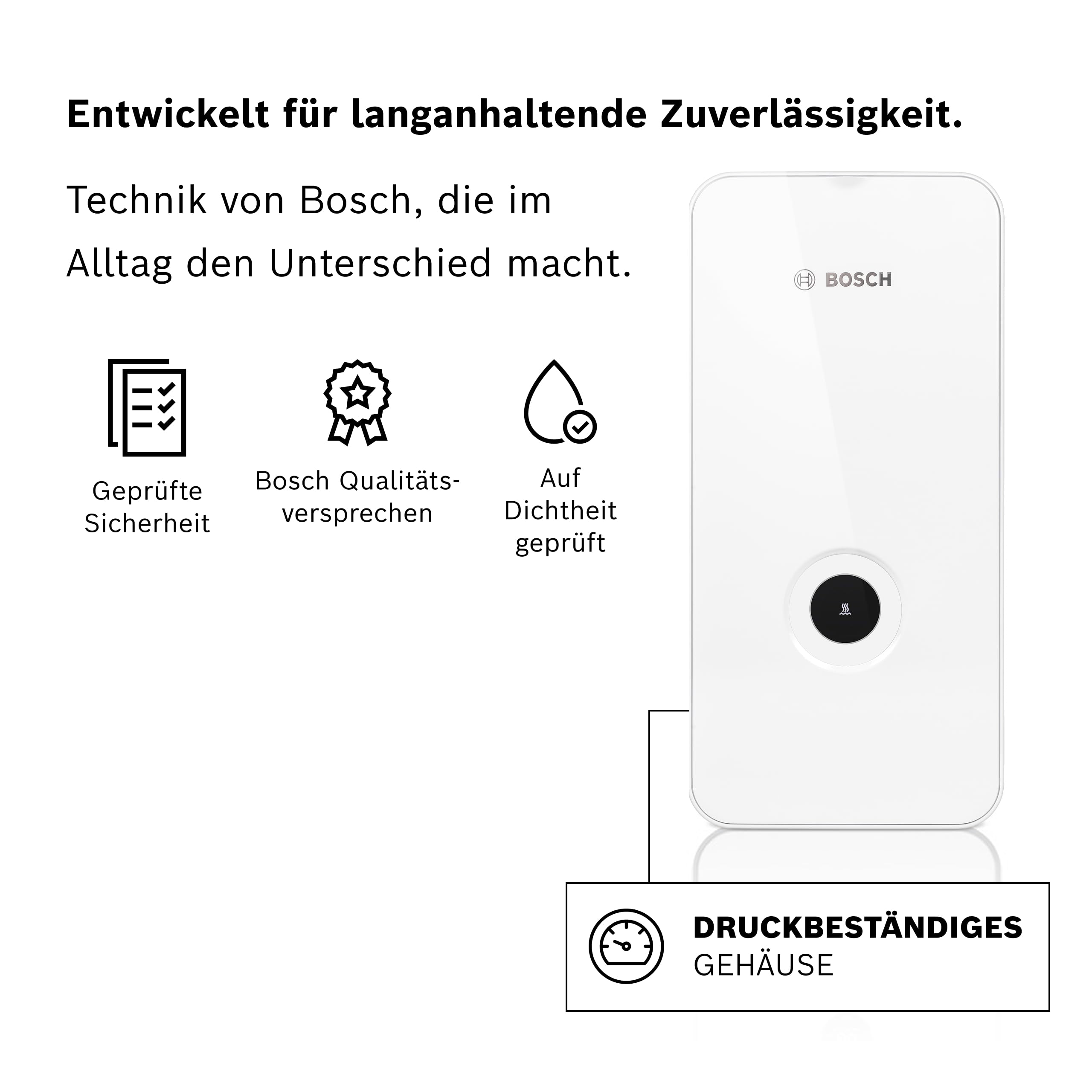 Durchlauferhitzer Tronic Line 15 18 21 kW LED-Display druckfest internetfähig solarfähig Energieklasse A