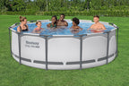 Aufstellpool Steel Pro MAX 366 x 100 cm 9150 l mit Filterpumpe 2006 l/h Sicherheitsleiter rund Modell 56418