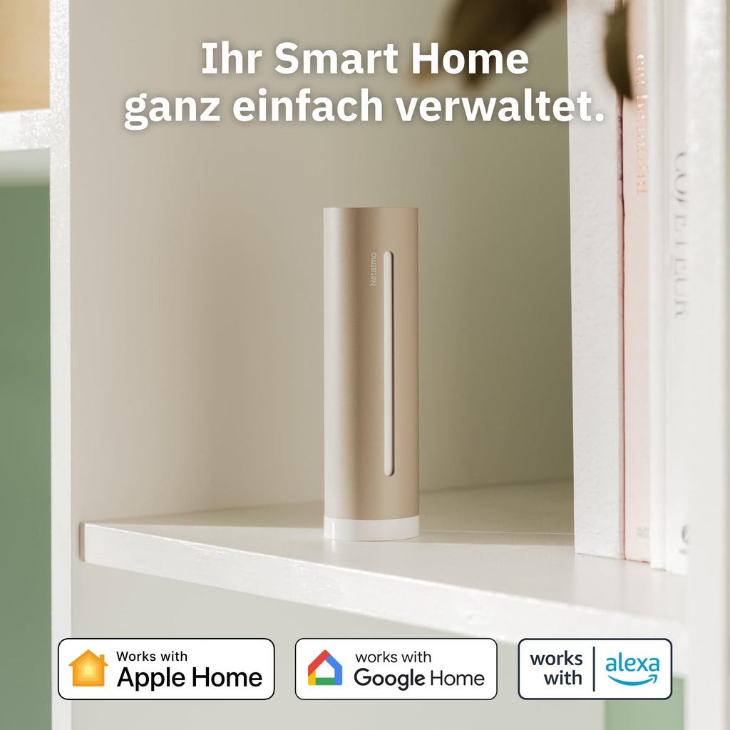 Wetterstation NWS-S-EC Innen Außen Temperatur Luftfeuchtigkeit Luftqualität UV Sensor Wettervorhersage Smart Home