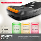 4D-Vibrationsplatte VP400 bis 40 Hz mit 3 Trainingsmodi Bluetooth Lautsprecher Touch-Display und 120 kg Belastbarkeit