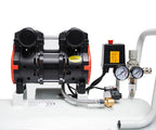 Druckluftkompressor SW 425/10 Pro ölfrei 1100 W 10 Bar 50 L Kessel 69 dB mit Druckminderer und Wasserabscheider
