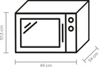 Multifunktionsmikrowelle MW 3391 SX 33 L 1000 W mit Heißluft Grill CrispFry Dampfgaren und Dampfgarbehälter