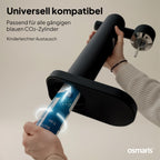 Wassersprudler Edelstahl Sparkle One mit 2x 1,1 L Edelstahlflaschen Druckablassventil