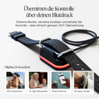 Blutdruckmessarmband G1 mit manschettenloser Überwachung App-Analyse Schlaf Puls und Schritt-Tracking IP68 15 Tage Akkulaufzeit