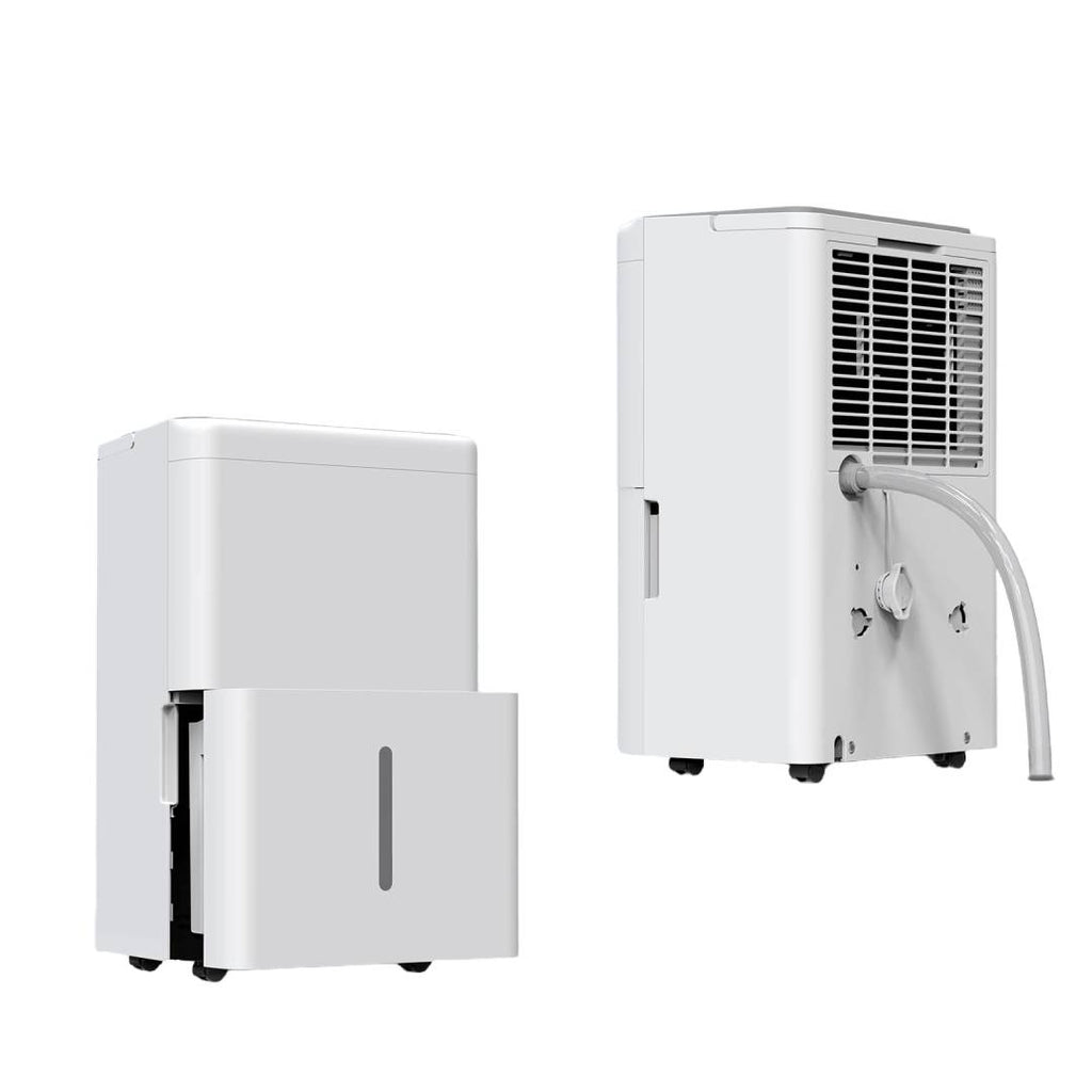 Luftentfeuchter elektrisch 20L DFL-20L für Keller bis 50m² mit 475W Leistung und 3,4L Wassertank