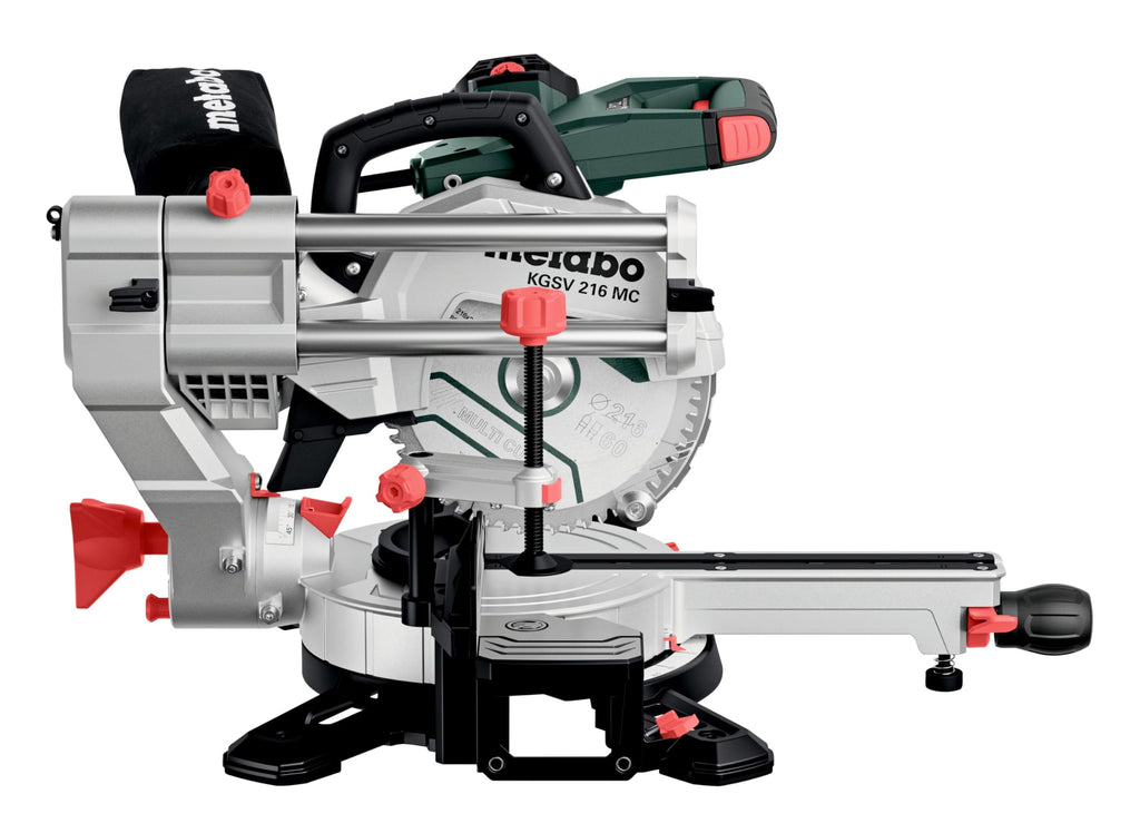 Kappsäge KGSV 216 MC mit Zugfunktion 1200 W 216 mm Sägeblatt variable Drehzahl beidseitig neigbar PCL-Schattenlinie