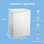 Freezer 99 L RCC102WH2EU(E) 38 dB Inverter Kompressor 4-Sterne Schnellgefrierung Kühl- und Gefrierfunktion freistehend