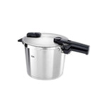 Schnellkochtopf Vitaquick Premium 6 L Edelstahl 22 cm mit gelochtem Einsatz 2 Kochstufen für Induktion