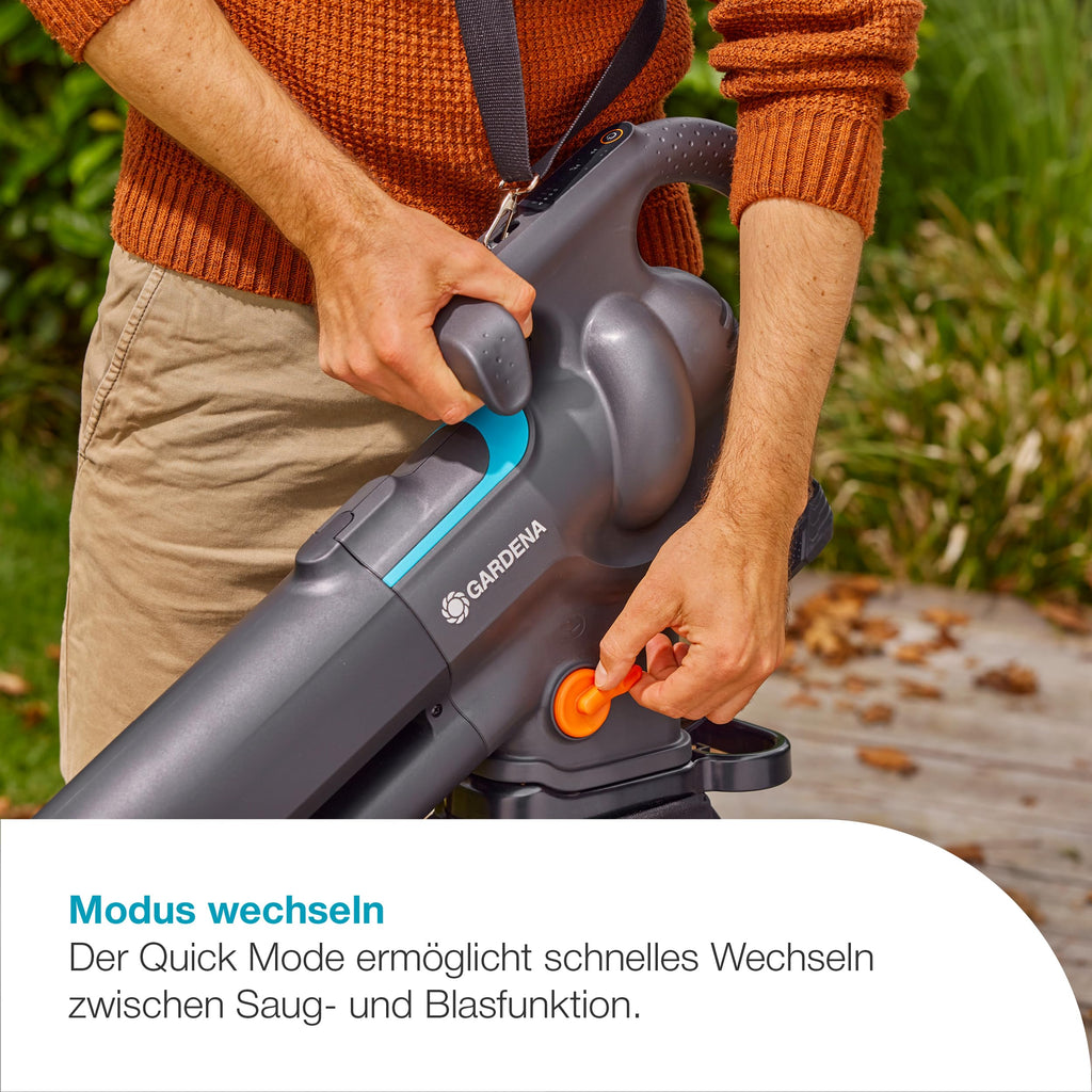 Akku-Laubsauger/-Bläser PowerJet Collect 18 V mit Saug- und Blasfunktion Fangsack einstellbarer Geschwindigkeit Set
