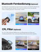 2K Dashcam A229 Plus 2CH Dual HDR 2K vorne und hinten 5 GHz WLAN GPS Sprachsteuerung Nachtsicht
