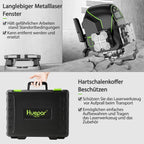 4D Kreuzlinienlaser S04CG-C 16 Linien 4x360° selbstnivellierend grüner Laser LCD Bluetooth Fernbedienung