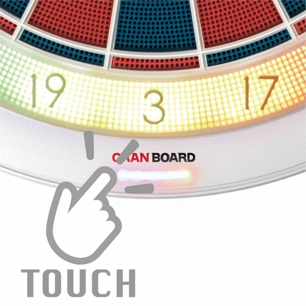 Elektronische Smart-Dartscheibe GranBoard 132 mit Bluetooth 4.0 13,2 Zoll Turniergröße und 2-Loch Double- und Triplefeldern