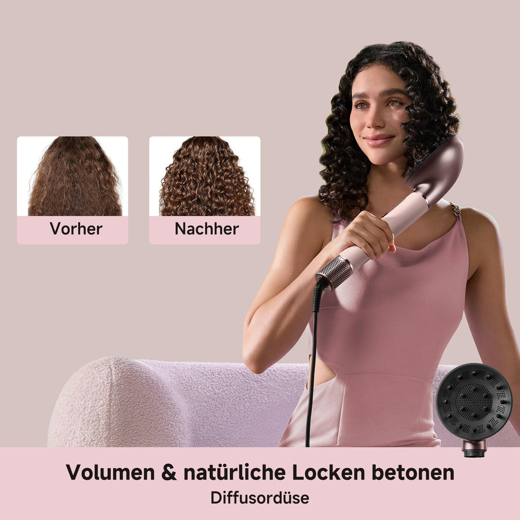8-in-1 Airflow Multi-Styler AMF18A 1300 W zum Trocknen Glätten Locken mit Kaltluftfunktion für alle Haartypen