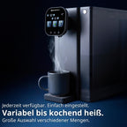 Auftisch Osmoseanlage Fusion Air mit Heißwasserspender 4,7 L 3-fach UV-C LED 10-stufige Filterung