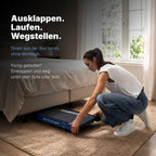 Laufband elektrisch klappbar P106FA 1–12 km/h mit 9 % Steigung LED-Display Tablet-Halterung für Gehen und Laufen