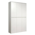 Mehrzweckschrank Nevada 213215701 111 x 191 x 34 cm 6 Türen 12 Einlegeböden mit Kleiderstange