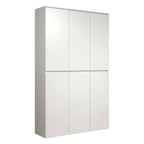 Mehrzweckschrank Nevada 213215701 111 x 191 x 34 cm 6 Türen 12 Einlegeböden mit Kleiderstange