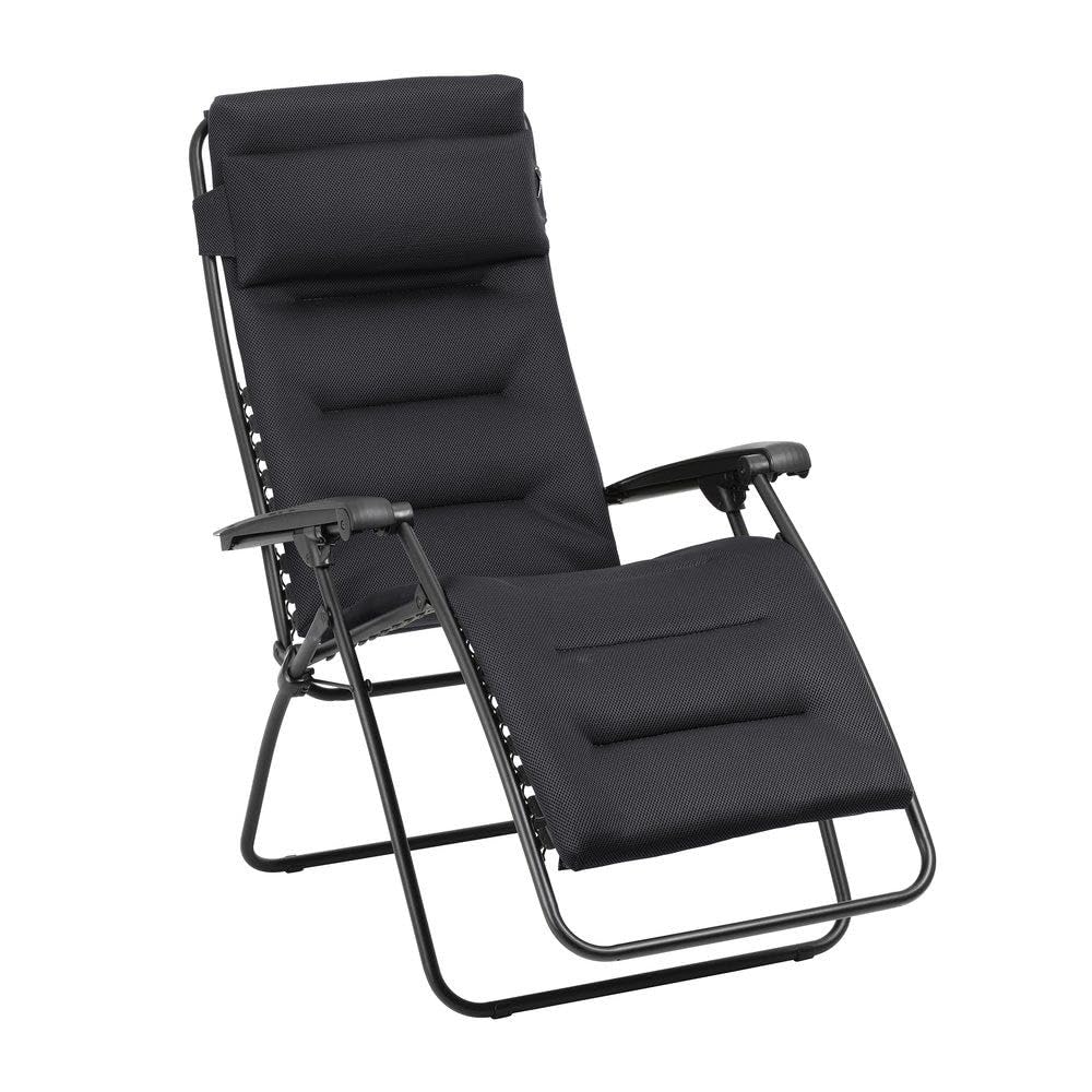 Lafuma MOBILIER Relaxliege RSX Clip AirComfort Zero Gravity Klappbar Schwarz 163 x 67 x 115 cm