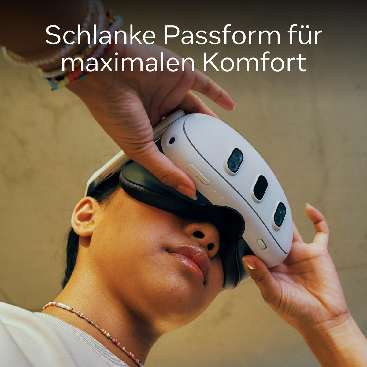 Virtual-Reality-Headset Quest 3 512 GB Mixed Reality 4K Display Snapdragon XR2 Gen 2 2064 × 2208 Pixel pro Auge Gorilla Tag Bundle