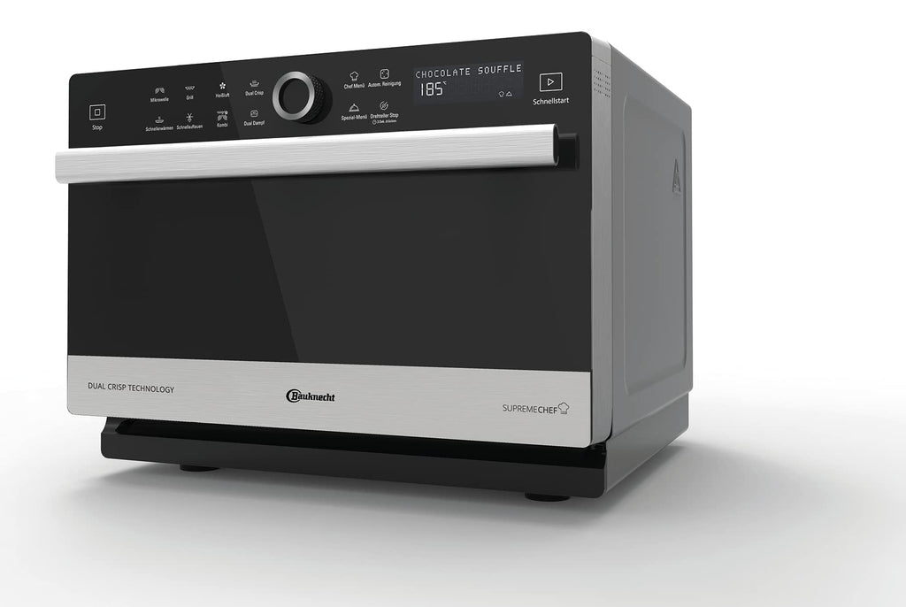 Multifunktionsmikrowelle MW 3391 SX 33 L 1000 W mit Heißluft Grill CrispFry Dampfgaren und Dampfgarbehälter