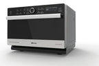 Multifunktionsmikrowelle MW 3391 SX 33 L 1000 W mit Heißluft Grill CrispFry Dampfgaren und Dampfgarbehälter