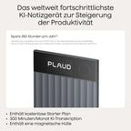 KI-Diktiergerät Note Pro 64 GB 50 Std Aufnahmezeit Bluetooth WAV Dual-Modus 5 m Aufnahmebereich 4 MEMS Mikrofone 1 VPU Mikrofon 112 Sprachen