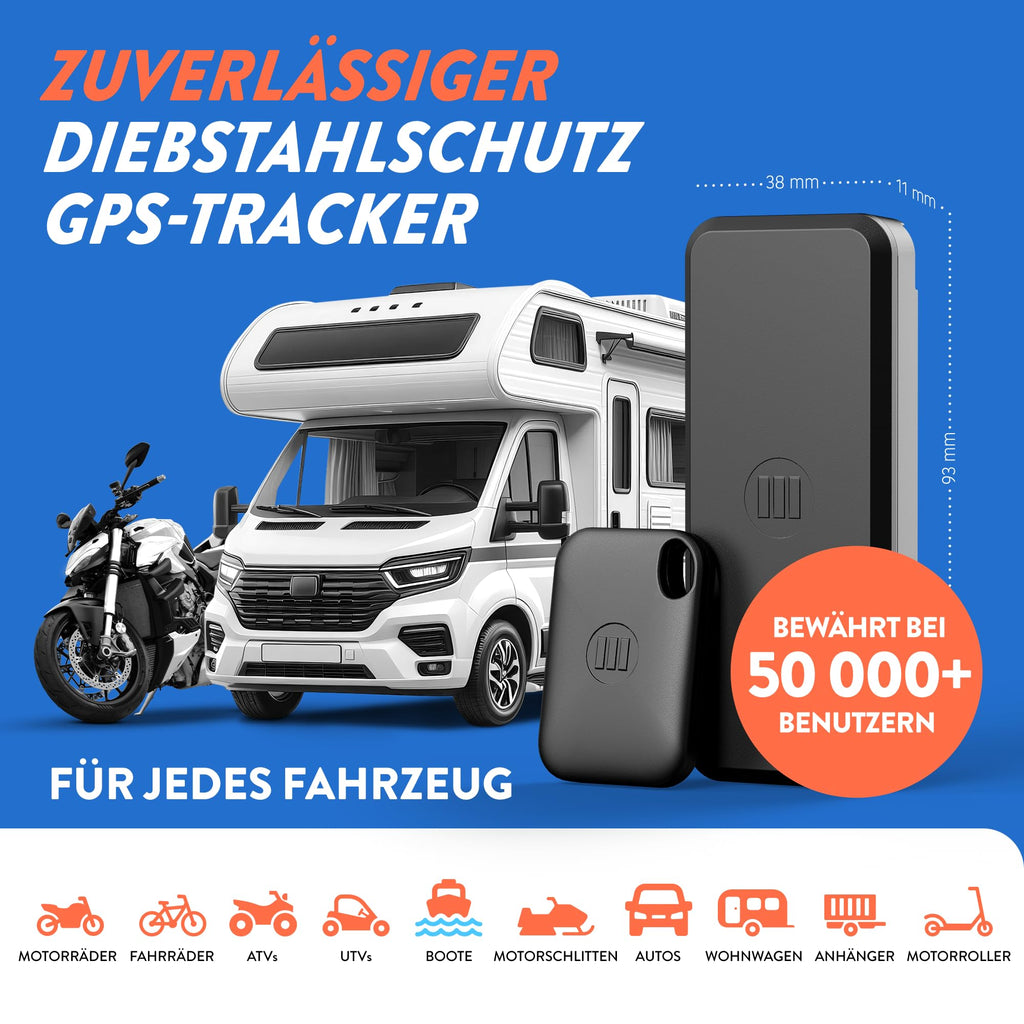 GPS Tracker Monimoto 9 für Motorräder mit Alarm und GPS-Ortung IP68 900 mAh Akku LTE-M eSIM bis zu 12 Monate