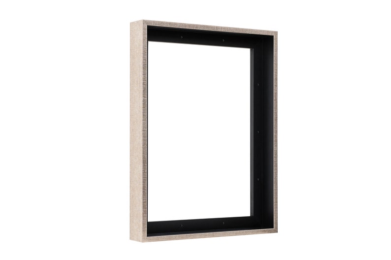 Floater Frame 1,5 Zoll Tiefe Kunst Polystyrol, 57 Größen, 10 Farben